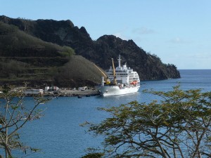 Aranui 5 in Nuku Hiva