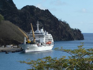 Aranui 5 in Nuku Hiva