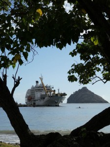 Aranui 5 in Nuku Hiva