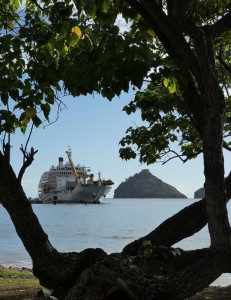 Aranui 5 in Nuku Hiva