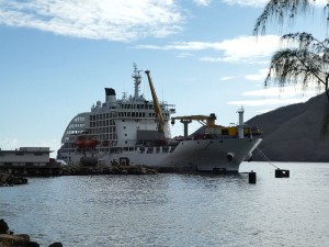 Aranui 5 in Nuku Hiva