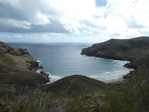 Blick zum nicht empfohlenen Strand
