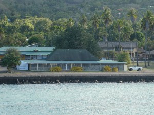 Restaurant vom Schiff aus gesehen