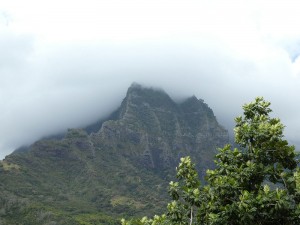 Berge in Wolken