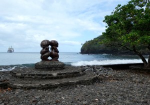 Zwillings-Tiki auf Fatu Hiva