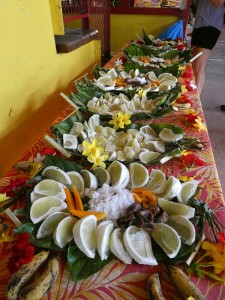 frisches Obst zum Kosten