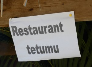 Mittagessen im Restaurant der Tohua Te Tumu