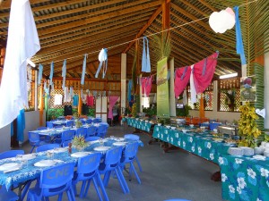Mittagessen im Restaurant der Tohua Te Tumu
