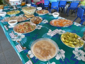Mittagessen im Restaurant der Tohua Te Tumu