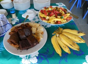 Mittagessen im Restaurant der Tohua Te Tumu