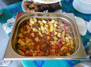 Mittagessen im Restaurant der Tohua Te Tumu
