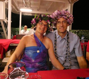 fertig für den polynesischen Abend