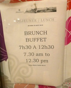 Polynesischer Brunch