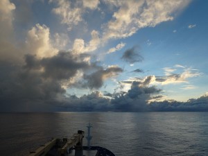 Wolken statt Sonnenuntergang