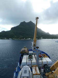 Anfahrt auf Bora Bora