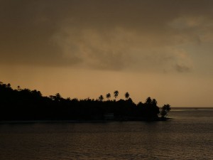 Reste des Sonnenuntergangs