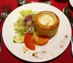 Königin-Pastete mit Meeresfrüchten