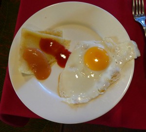 letztes Frühstück an Bord