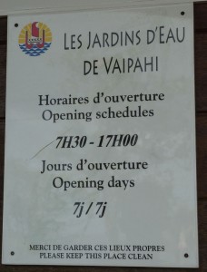 Jardins d´eau de Vaipahi