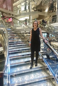 auf der Swarovski-Treppe