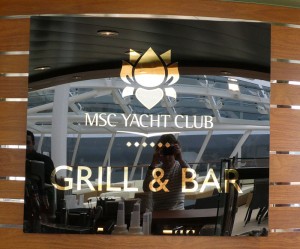 MSC Yacht Club Grill & Bar