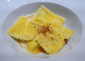 Pumpkin, Périgueux Truffle, homemade Ravioli