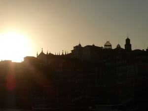 Fahrt zum Sonnenuntergang