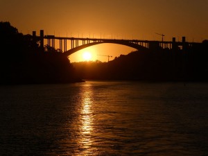 Fahrt zum Sonnenuntergang