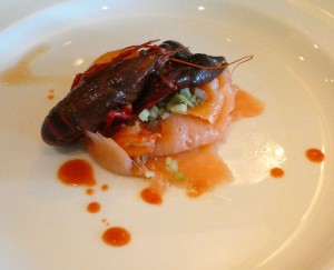 Cold Smoked Salmon and Crayfish Tails