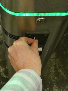 Token einwerfen