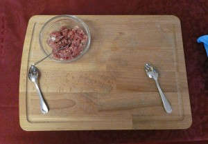Pelmeni füllen