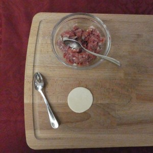 Pelmeni füllen