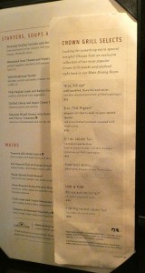Extras gegen Gebühr vom Crown Grill