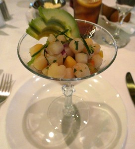 Peruvian Scallop Ceviche with Avocado