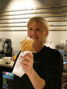 Waffel mit Füllung