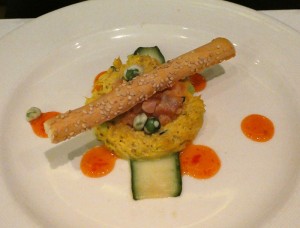 Lime and Salt-Cured Salmon, Sweet Chili Sauce