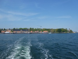 Blick auf Holtenau und den Tiessenkai