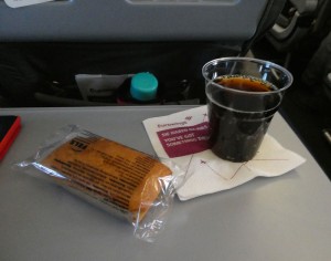 Snack und Getränk