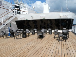 Terrasse beim Club Bistro
