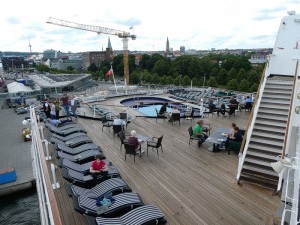 Terrasse beim Club Bistro