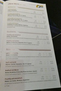 Weinkarte