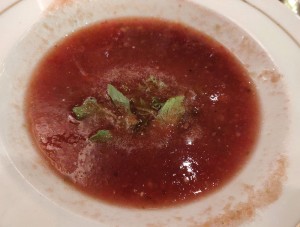 Heirloom Tomato and Watermelon Gazpacho