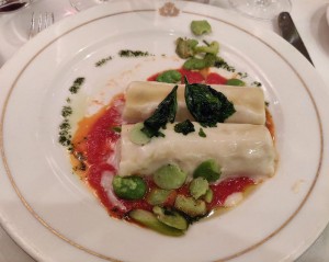 Canneloni of Crab and Asparagus