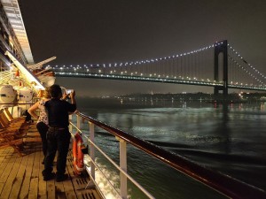 Durchfahrt durch die Verrazzano Narrows Bridge