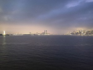 Einfahrt nach New York