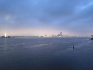 Einfahrt nach New York
