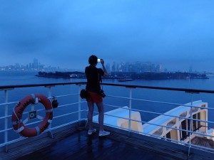Einfahrt nach New York