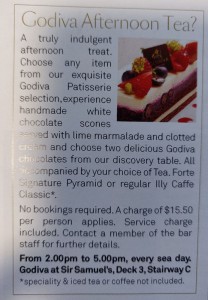 Godiva Afternoon Tea