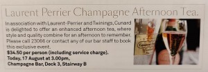 Laurent Perrier Champagne Afternoon Tea