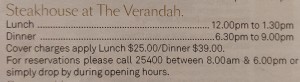 Steakhouse At The Verandah
